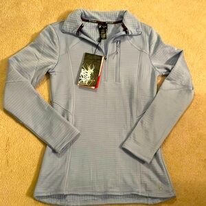 NWT Spyder Quarter Zip Mock Neck Pullover